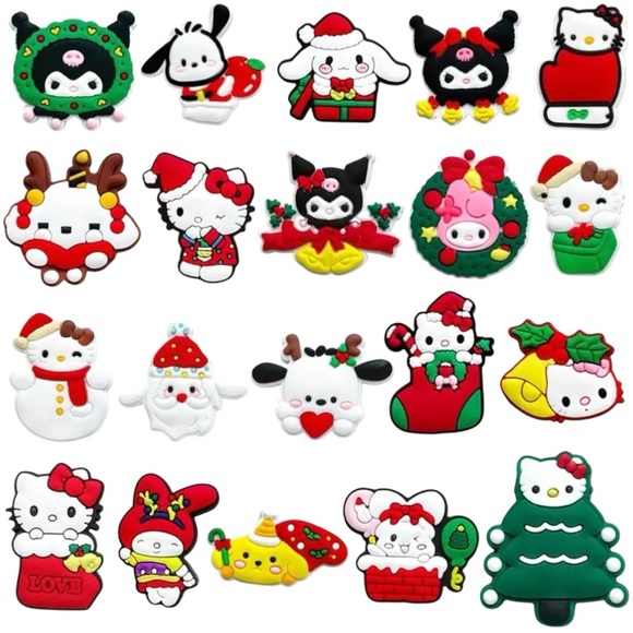 ❄️ Sanrio Christmas Shoe Charm 20pc Set - Picture 2 of 2